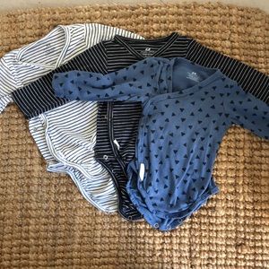 Organic cotton onesies 4-6 months H&M